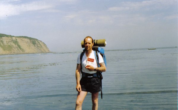 Me, The beach at Robin Hood's Bay